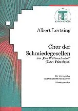 Albert Lortzing Notenblätter Chor der Schmiedegesellen aus
