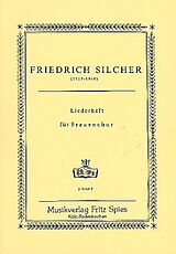 Friedrich Silcher Notenblätter Liederheft