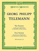 Georg Philipp Telemann Notenblätter 4 Sonaten