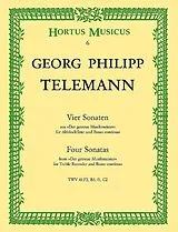 Georg Philipp Telemann Notenblätter 4 Sonaten