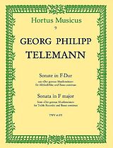 Georg Philipp Telemann Notenblätter Sonate F-Dur aus der getreue
