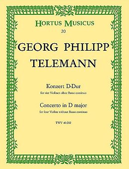 Georg Philipp Telemann Notenblätter Konzert