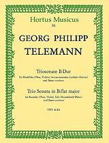 Georg Philipp Telemann Notenblätter Triosonate B-Dur für