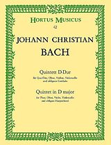 Johann Christian Bach Notenblätter Quintett D-Dur für Flöte, Oboe