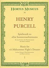 Henry Purcell Notenblätter Spielmusik zum Sommernachtstraum
