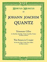 Johann Joachim Quantz Notenblätter Triosonate C-Dur