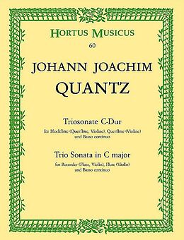 Johann Joachim Quantz Notenblätter Triosonate C-Dur