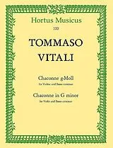 Filippo Vitali Notenblätter Chaconne g-Moll