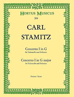 Karl Philipp Stamitz Notenblätter Concerto Nr. 1 G-Dur