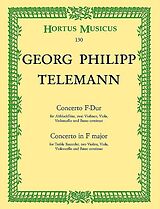 Georg Philipp Telemann Notenblätter Konzert F-Dur Blockflöte und