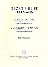 Georg Philipp Telemann Notenblätter Konzert F-Dur für Blockflöte