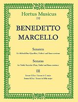 Benedetto Marcello Notenblätter Sonaten op.2 Band 3