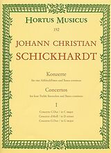 Johann Christian Schickhardt Notenblätter Konzerte Band 1