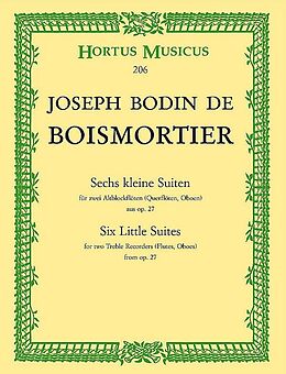 Joseph Bodin de Boismortier Notenblätter 6 kleine Suiten aus op.27