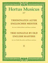  Notenblätter Triosonaten alter englischer Meister