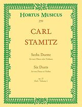 Karl Stamitz Notenblätter 6 Duette op.27 Band 1 (Nr.1-3)