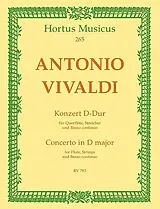 Antonio Vivaldi Notenblätter Konzert D-Dur RV783