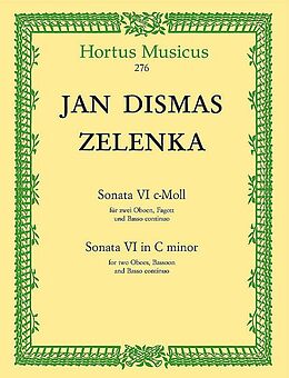 Jan Dismas Zelenka Notenblätter Sonate c-Moll Nr.6 ZWV181,6