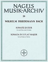 Wilhelm Friedemann Bach Notenblätter Sonate Es-Dur