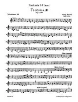 Henry Purcell Notenblätter Fantasien Band 1