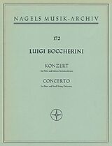 Luigi Boccherini Notenblätter Konzert D-Dur für Flöte und Streicher