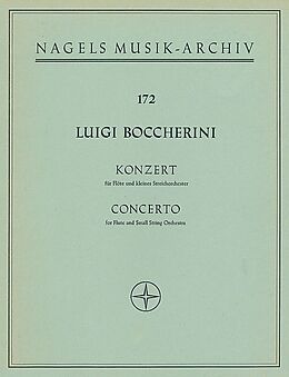Luigi Boccherini Notenblätter Konzert D-Dur für Flöte und Streicher