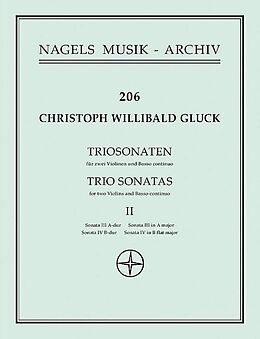 Christoph Willibald Gluck Notenblätter Triosonaten Band 2 (Nr.3-4)