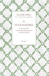 Friedrich Silcher Notenblätter Ausgewählte Werke Band 3
