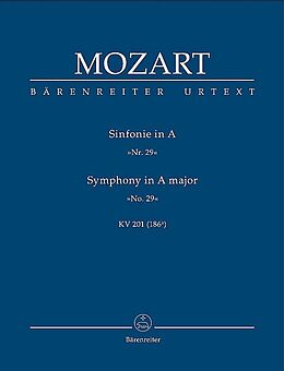 Wolfgang Amadeus Mozart Notenblätter Sinfonie A-Dur Nr.29 KV201