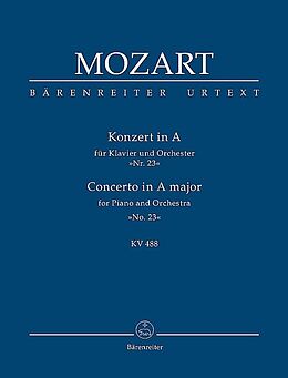 Wolfgang Amadeus Mozart Notenblätter Konzert A-Dur KV488