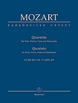 Wolfgang Amadeus Mozart Notenblätter Quartette
