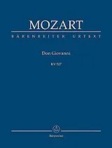 Wolfgang Amadeus Mozart Notenblätter Don Giovanni KV257