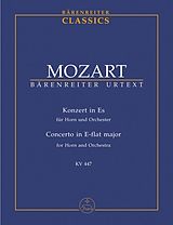 Wolfgang Amadeus Mozart Notenblätter KONZERT ES-DUR KV447 FUER HORN