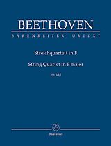 Ludwig van Beethoven Notenblätter Streichquartett F-Dur op.135