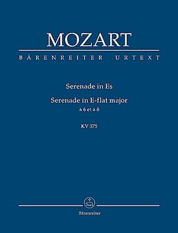 Wolfgang Amadeus Mozart Notenblätter Serenade Es-Dur KV375 für Bläser