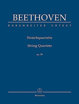 Ludwig van Beethoven Notenblätter Streichquartette op.59