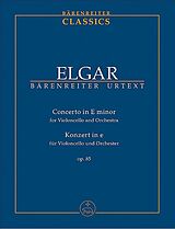 Edward Elgar Notenblätter Concerto e minor op.85 for violoncello