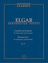 Edward Elgar Notenblätter Concerto e minor op.85
