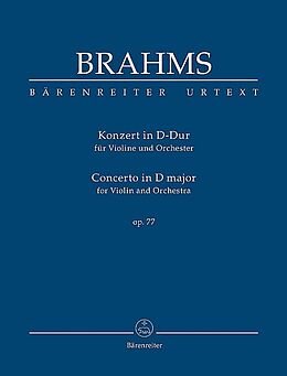 Johannes Brahms Notenblätter Konzert D-Dur op.77
