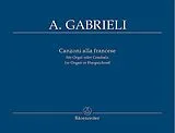 Andrea Gabrieli Notenblätter Canzoni alla francese