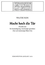 Walter Rein Notenblätter Macht hoch die Tür für gem Chor