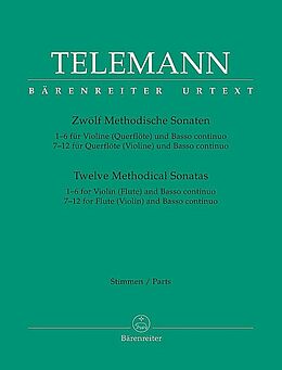 Georg Philipp Telemann Notenblätter 12 methodische Sonaten für