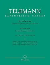 Georg Philipp Telemann Notenblätter 6 Sonaten op.2 Band 1 (Nr.1-3)