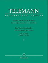 Georg Philipp Telemann Notenblätter 6 Sonaten im Kanon op.5 Band 1 (Nr.1-3)
