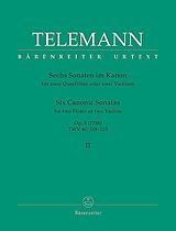 Georg Philipp Telemann Notenblätter 6 Sonaten im Kanon op.5 Band 2