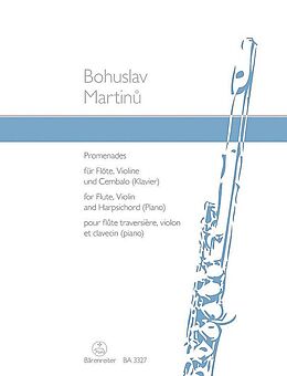 Bohuslav Martinu Notenblätter Promenades für Flöte