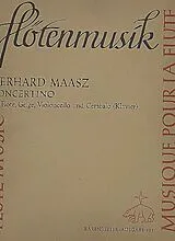 Gerhard Maasz Notenblätter Concertino für Flöte, Violine