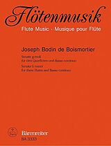 Joseph Bodin de Boismortier Notenblätter Sonate g-Moll op.34,1