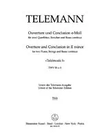 Georg Philipp Telemann Notenblätter Tafelmusik 1 TWV55-e1 für 2 Flöten