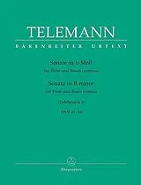 Georg Philipp Telemann Notenblätter Solo h-Moll